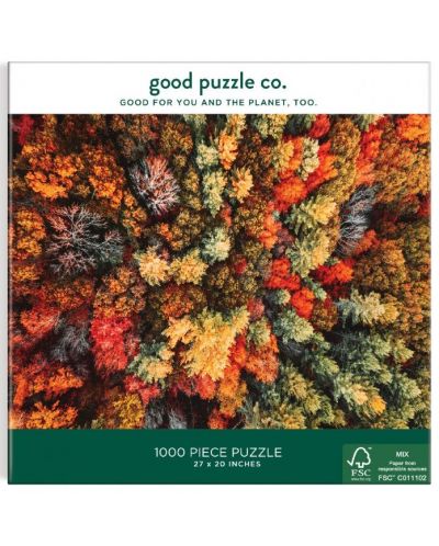 Пъзел Good Puzzle от 1000 части - Есенна гора - 1