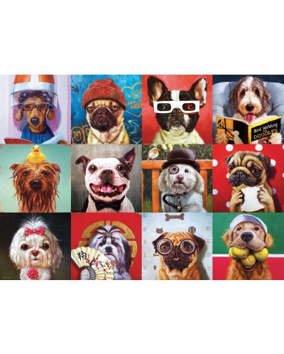Пъзел Eurographics от 1000 части - Забавни кучета, Лусия Хефернан - 2