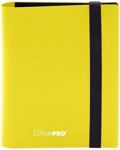 Папка за съхранение на карти Ultra Pro - Eclipse 2-Pocket PRO-Binder, Lemon Yellow (80 бр.) - 1