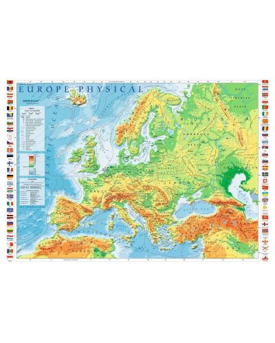 Пъзел Trefl от 1000 части - Картата на Европа - 2