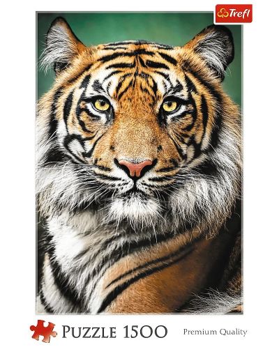 Пъзел Trefl от 1500 части - Портрет на тигър - 1