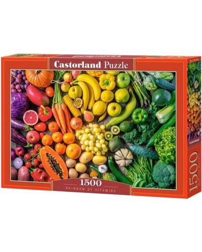Пъзел Castorland от 1500 части - Дъга от витамини - 1
