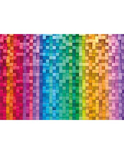 Пъзел Clementoni от 1000 части - Цветни пиксели - 2