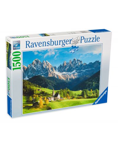 Пъзел Ravensburger от 1500 части - Гледка към Доломитите