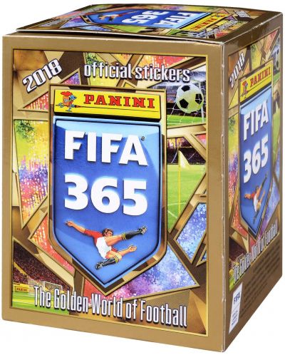 Стикери Panini FIFA 365 - кутия с 50 пакета - 250 бр. стикери - 1