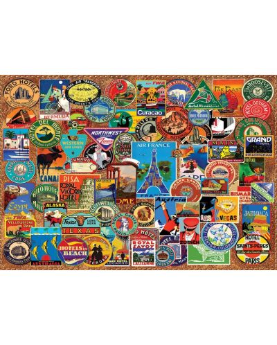 Пъзел Art Puzzle от 1500 части - Световен пътешественик - 2
