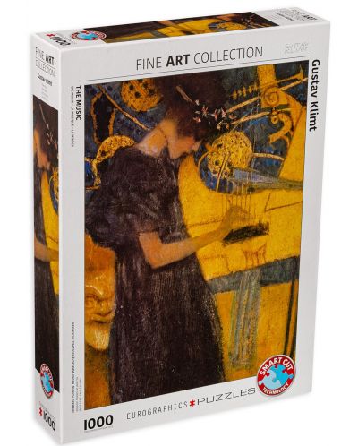 Пъзел Eurographics от 1000 части – Музика, Густав Климт - 1