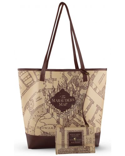 Комплект чанта и портмоне Cine Replicas Movies: Harry Potter - Marauder's Map - 1