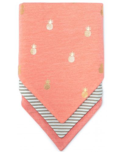 Пакет от 3 броя лигавник-бандана Kiki Bibs - Pineapples