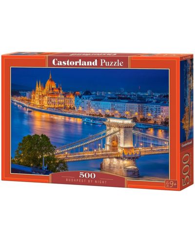 Пъзел Castorland от 500 части - Будапеща през нощта - 1