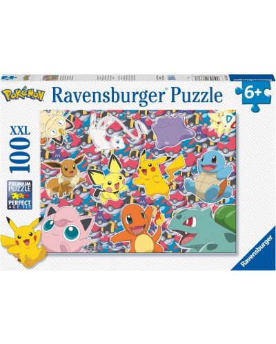 Пъзел Ravensburger от 100 XXL части - Pokémon - 1