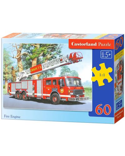Пъзел Castorland от 60 части - Пожарникарски екип - 1