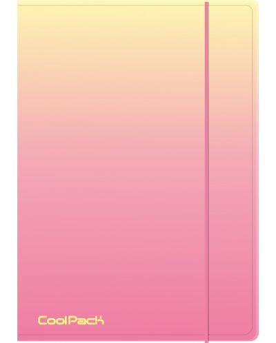 Папка с ластик Cool Pack - A4, Gradient Peach - 1