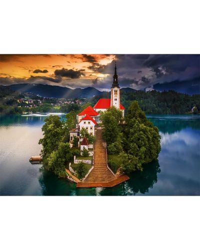 Пъзел Trefl от 1000 части - Езерото Блед, Словения - 2