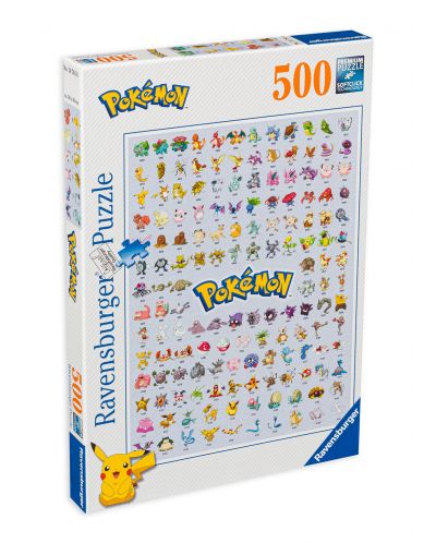 Пъзел Ravensburger от 500 части - Pokemon - първите 151 - 1