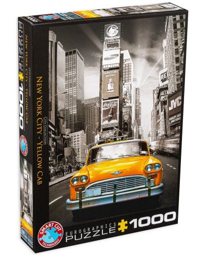 Пъзел Eurographics от 1000 части – Такси в Ню Йорк - 1