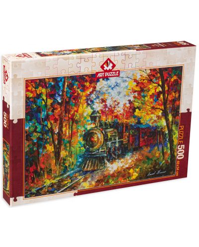 Пъзел Art Puzzle от 500 части - Есенен влак - 1