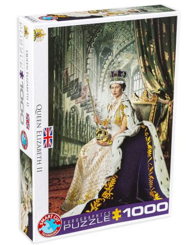 Пъзел Eurographics от 1000 части - Кралица Елизабет II - 1