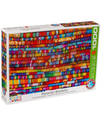 Пъзел Eurographics от 1000 части - Цветни одеяла  - 1