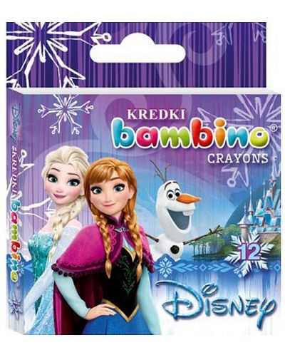 Пастели Bambino Premium - Frozen, 12 броя - 1