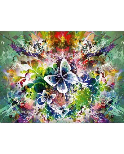 Пъзел Grafika от 1500 части - Пролетни цветя и пеперуди - 2