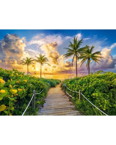 Пъзел Castorland от 3000 части - Цветен изгрев в Маями, САЩ - 2