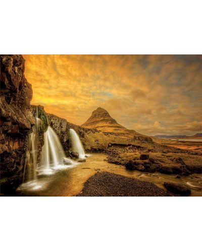 Пъзел Educa от 1000 части - Водопадът Kirkjufellsfoss, Исландия - 2