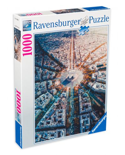 Пъзел Ravensburger от 1000 части - Париж отвисоко - 1