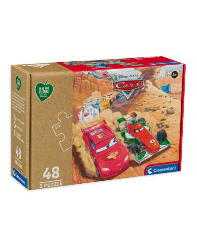 Пъзел Clementoni от 3 x 48 части - Колите