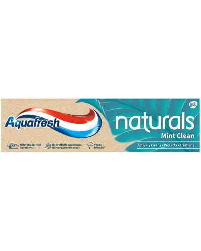 Aquafresh Naturals Паста за зъби Mint clean, 75 ml - 1