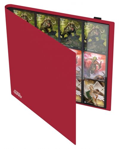 Папка за съхранение на карти Ultimate Guard Flexxfolio 24-Pocket - Червена (480 бр.) - 3