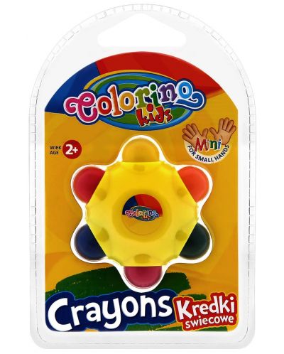 Пастел Colorino Kids - звезда, 6 цвята - 1