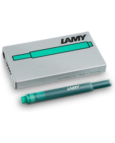 Комплект патрончета за писалка Lamy - Green T10 - 1