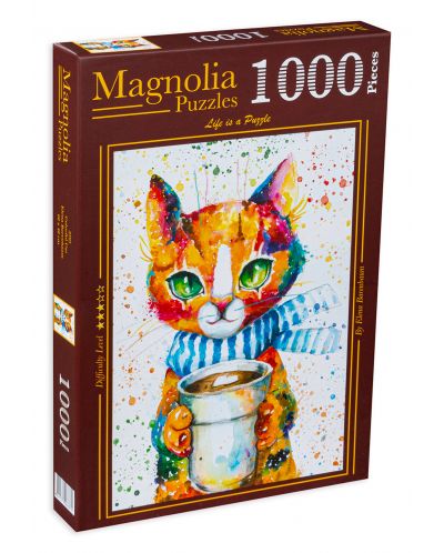 Пъзел Magnolia от 1000 части - Цветно коте - 1