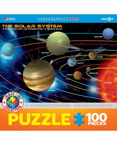 Пъзел Eurographics от 100 части - Слънчевата система - 2