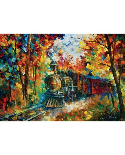 Пъзел Art Puzzle от 500 части - Есенен влак - 2