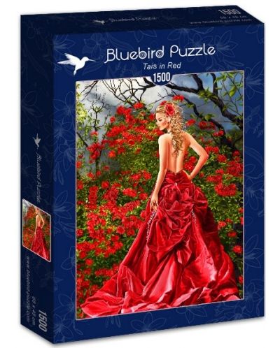 Пъзел Bluebird от 1500 части - В червената градина - 1