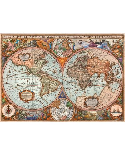 Пъзел Schmidt от 3000 части - Древна карта на света - 2