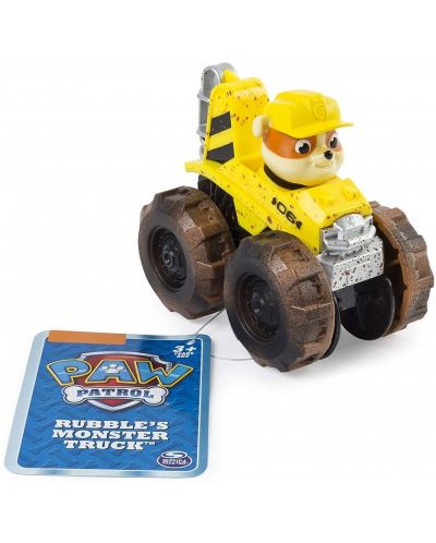 Детска играчка Spin Master Paw Patrol - Rescue Racers, чудовищният камион на Ръбъл - 1