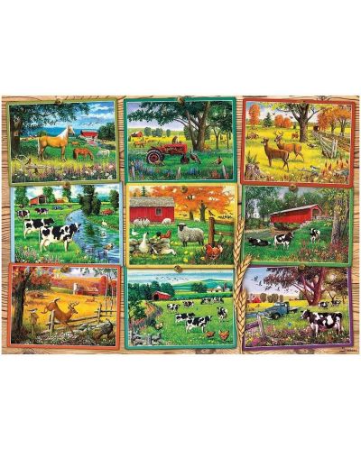 Пъзел Cobble Hill от 1000 части - Пощенски картички от фермата - 2