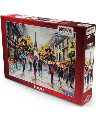 Пъзел Nova puzzle от 1000 части - Айфелови улици - 1