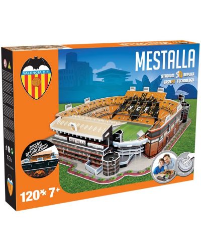 3D Пъзел Nanostad от 120 части – Стадион Mestalla (Spain) - 2