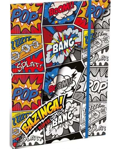 Папка с ластик А4 Lizzy Card - Supercomics Bazinga - 1
