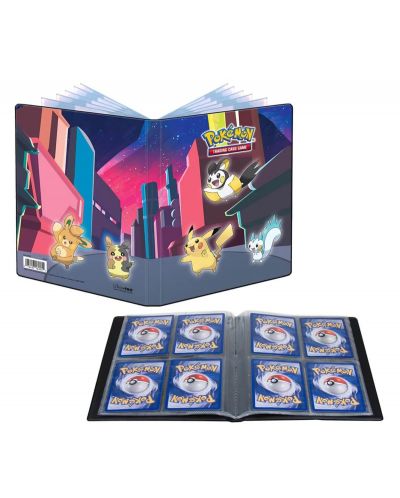 Папка за съхранение на карти Ultra Pro Pokemon TCG: Gallery Series - Shimmering Skyline 4-Pocket Portfolio - 2