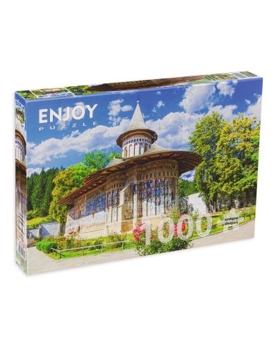 Пъзел Enjoy от 1000 части - Манастирът Воронет, Румъния - 1