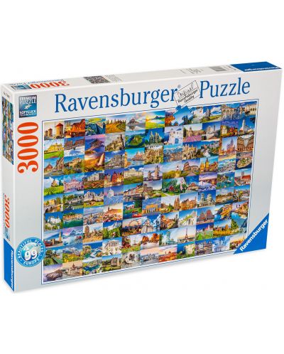 Пъзел Ravensburger от 3000 части - Красиви места в Европа - 1