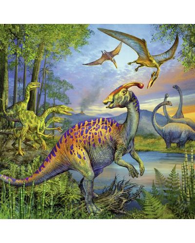 Пъзел Ravensburger от 3 x 49 части - Динозаврите - 3