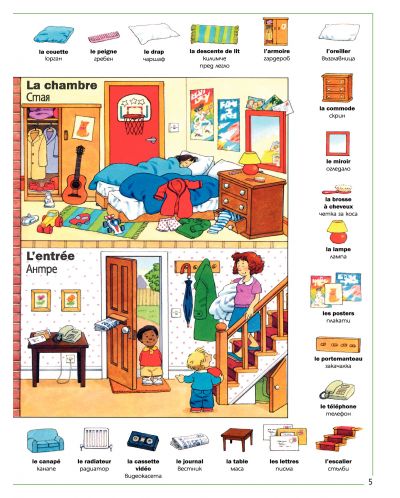 Първите 1000 думи на френски: Картинен речник + произношения  онлайн - 3
