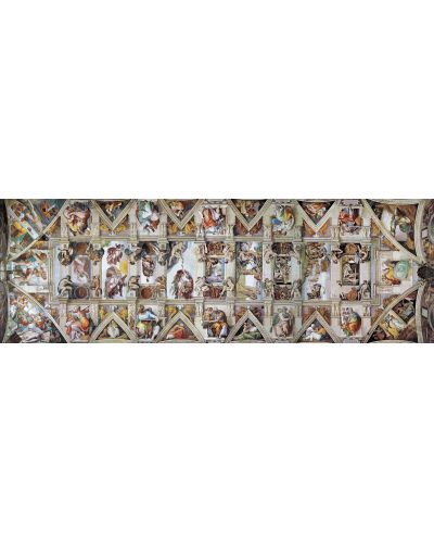 Панорамен пъзел Eurographics от 1000 части - Сикстинската капела, Микеланджело Буонароти - 2