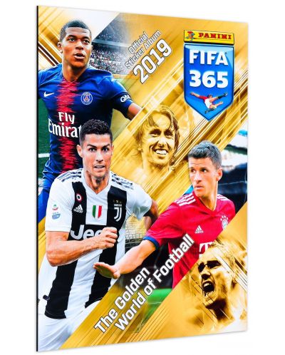 Стартов пакет Panini FIFA 365 2019 - албум + 50 пакета стикери: 250 бр. стикера - 2